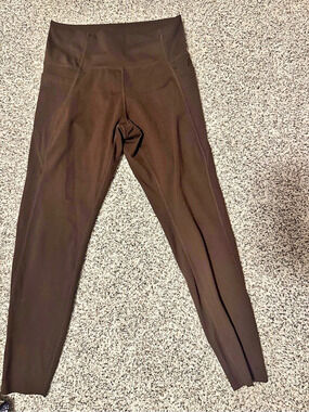 Danskin Athletic Leggings Brown Medium
